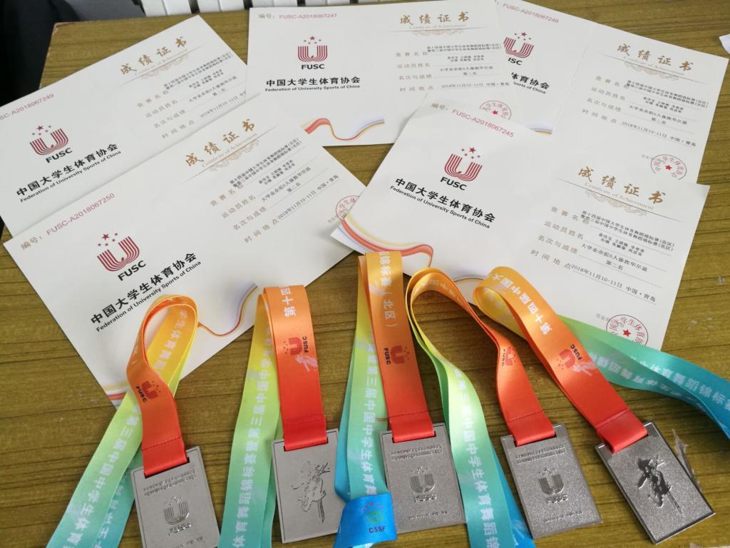 永利集团304官网体育舞蹈代表队荣获第十四届中国大学生体育舞蹈锦标赛六人集体项目亚军